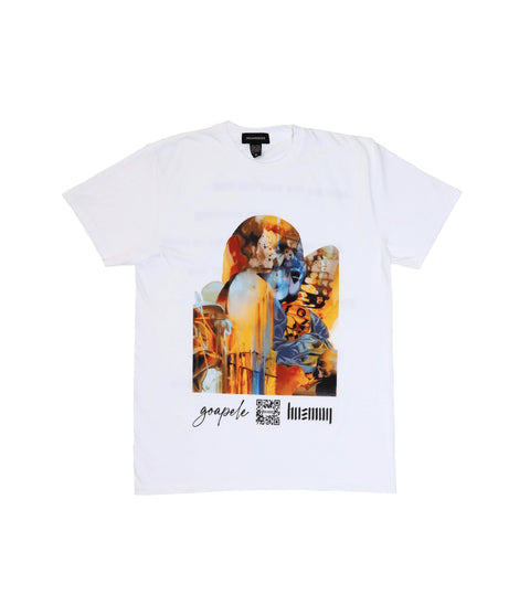 Goapele × Hueman Unisex White Tee