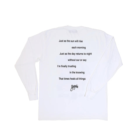Goapele × Hueman Unisex White Long Sleeve T-shirt